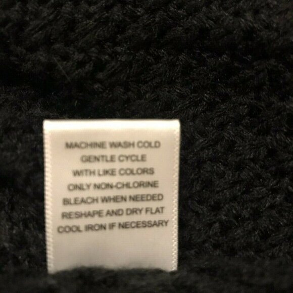 Charlotte Russe Black Long Sleeve Pullover Sweater. Lacing with Eyelets. Med B8 - Picture 6 of 6